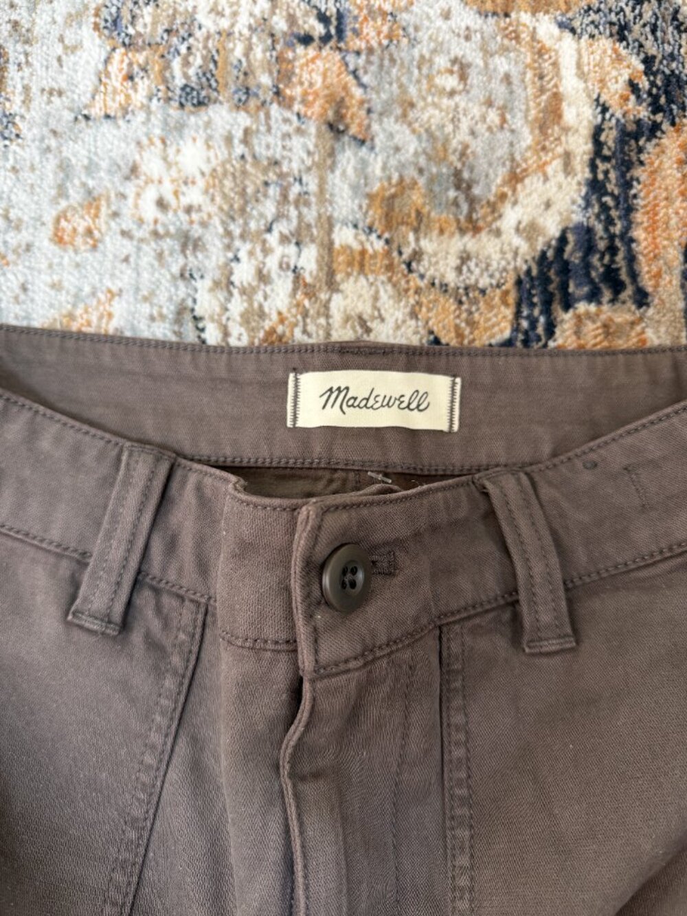 Madewell Darted Barrel-Leg Pant | Size 25 | NWT | Mocha Brown - Picture 3 of 5